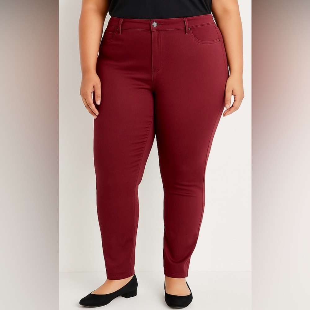 NWT Lane Bryant Pants 28 Red Classic Casual Jegging